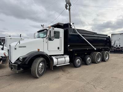 Kenworth T800 Quad Axle Dump Truck - Cummins 400HP, Automatic, 17' Dump