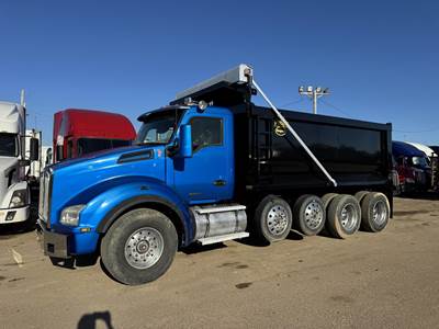 Kenworth T880 Quad Axle Dump Truck - Paccar 455HP, 8Ll Ultrashift Amt, 17' Dump