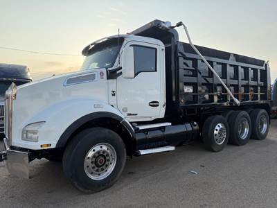 Kenworth T880 Tri Axle Dump Truck - Paccar 455HP, 12 Speed Ultrashift Amt, 16' Dump