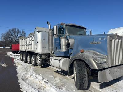 Kenworth W900 Five Axle Dump Truck - Caterpillar 475HP, 18 Speed Manual
