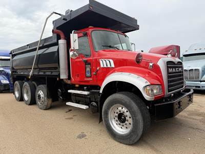 Mack Granite CTP713 Tri Axle Dump Truck - MP7 395HP, Automatic, 17' Dump
