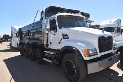 Mack Granite CV713 Quad Axle Dump Truck - 400HP, 10 Speed Manual, 17' Dump