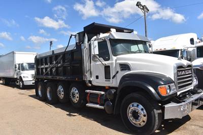 Mack Granite CV713 Quad Axle Dump Truck - 370HP, 9 Speed Manual, 17' Dump