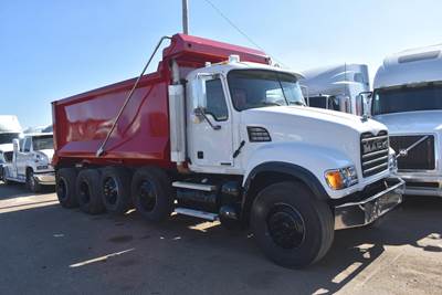 Mack Granite CV713 Quad Axle Dump Truck - 400HP, Amt, 17' Dump