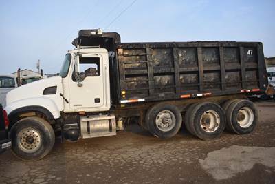 Mack Granite CV713 Tri Axle Dump Truck - 400HP, 9 Speed Manual, 16' Dump