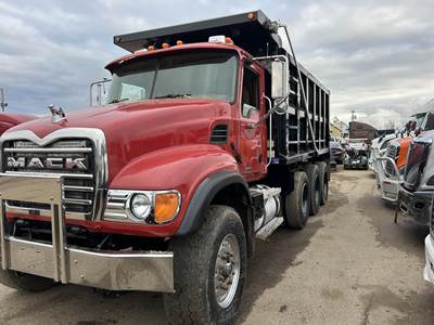 Mack Granite CV713 Tri Axle Dump Truck - 400HP, 10 Speed Manual, 16' Dump
