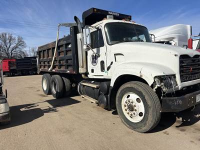 Mack Granite CV713 Tri Axle Dump Truck - 370HP, 9 Speed Manual, 15' Dump