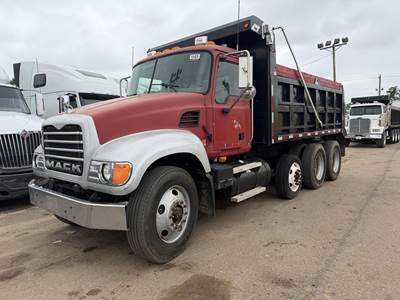 Mack Granite CV713 Tri Axle Dump Truck - 370HP, 9 Speed Manual, 16' Dump