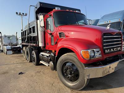 Mack Granite CV713 Tri Axle Dump Truck - 370HP, 9 Speed Manual, 16' Dump