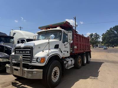 Mack Granite CV713 Tri Axle Dump Truck - 370HP, 10 Speed Manual