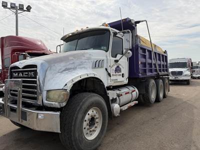 Mack Granite GU713 Tri Axle Dump Truck - MP7 405HP, 10 Speed Manual, 15.5' Dump