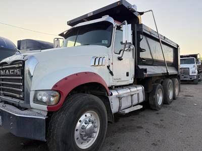 Mack Granite GU713 Tri Axle Dump Truck - MP7 405HP, Manual, 16' Dump