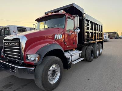 Mack Granite GU713 Tri Axle Dump Truck - MP8 455HP, 10 Speed Manual, 15.5' Dump