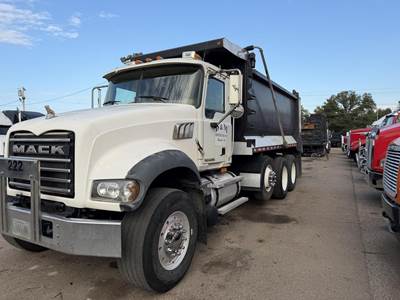 Mack Granite GU713 Tri Axle Dump Truck - MP8 425HP, 10 Speed Manual, 15.5' Dump