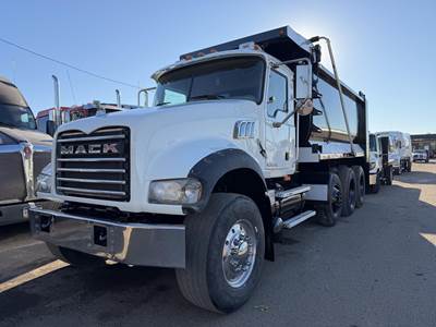 Mack Granite GU713 Tri Axle Dump Truck - MP8 425HP, 10 Speed Manual, 15.5' Dump