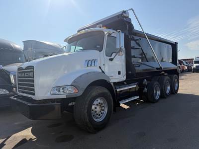 Mack Granite GU813 Tri Axle Dump Truck - MP8 445HP, Automatic, 16' Dump