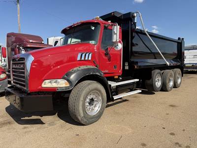 Mack Granite GU813 Tri Axle Dump Truck - MP8 455HP, Automatic, 17' Dump