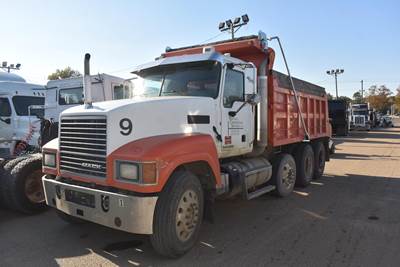 Mack Pinnacle CHU613 Tri Axle Dump Truck - MP8 455HP, 12 Speed M Drive Amt, 16' Dump