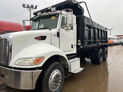 Peterbilt 335 Tri Axle Dump Truck - Caterpillar 300HP, 8Ll Manual, 15' Dump