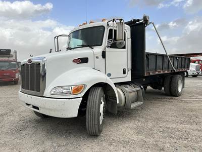 Peterbilt 337 Single Axle Dump Truck - Paccar 300HP, Automatic, 18' Dump