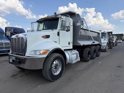 Peterbilt 348 Tri Axle Dump Truck - Paccar 330HP, Automatic, 17' Dump
