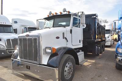 Peterbilt 357 Quad Axle Dump Truck - Cummins 380HP, 8Ll Manual, 16' Dump