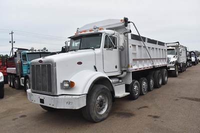 Peterbilt 357 Five Axle Dump Truck - Caterpillar 430HP, 8Ll Manual, 20' Dump