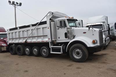 Peterbilt 357 Five Axle Dump Truck - Caterpillar 430HP, 8Ll Manual, 20' Dump