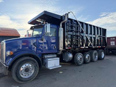 Peterbilt 357 Quad Axle Dump Truck - Caterpillar 430HP, 18 Speed Manual, 19' Dump