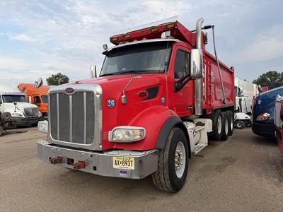 Peterbilt 367 Tri Axle Dump Truck - Paccar 455HP, 8Ll Manual, 16' Dump
