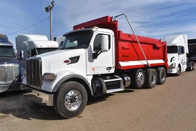 Peterbilt 567 Tri Axle Dump Truck - Paccar 445HP, Automatic, 16' Dump