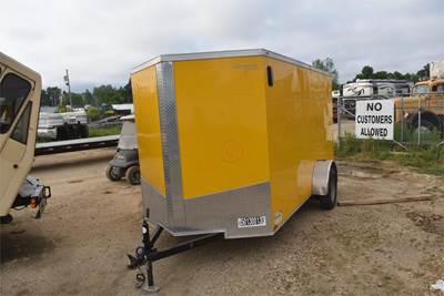 Spartan 12 FT CARGO TRAILER Single Axle Aluminum Enclosed Cargo Trailer - Spring, Fixed Axle