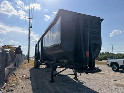 Brazos 40 ft Half Round End Dump Trailer - Tandem Axle, Steel, Center Point