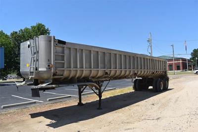 Fruehauf 38 ft Frameless End Dump Trailer - Tandem Axle, Aluminum, Spring