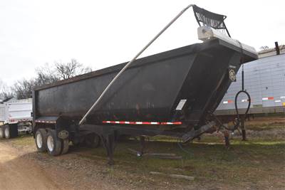 MAC Trailer 28 ft Frameless Half Round End Dump Trailer - Tandem Axle, Steel, Center Point