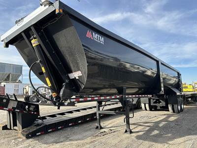 MTM 40 ft Half Round End Dump Trailer - Tandem Axle, Steel, Air Ride