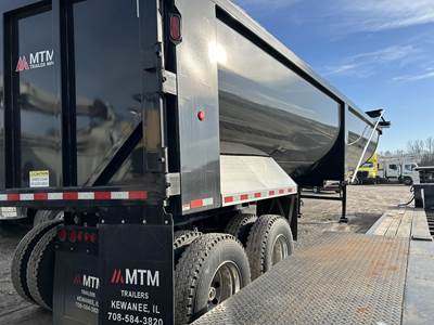 2024 MTM 40 ft Half Round End Dump Trailer - Tandem Axle, Steel, Air ...
