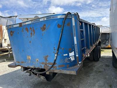 Palmer 24 ft End Dump Trailer - Tandem Axle, Steel, Center Point