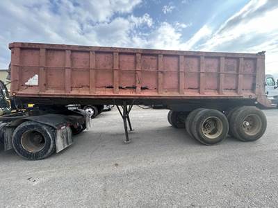 Palmer 24 ft End Dump Trailer - Tandem Axle, Steel, Center Point