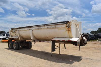 Ranco 34 ft Frameless Half Round End Dump Trailer - Tandem Axle, Steel, Center Point