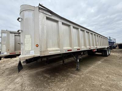 Travis 37 ft End Dump Trailer - Tandem Axle, Aluminum, Air Ride