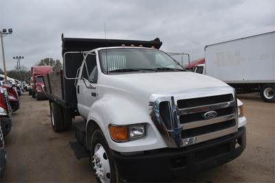 Ford F-650 16 ft Flatbed Dump Truck - 225HP, 6 Speed Manual