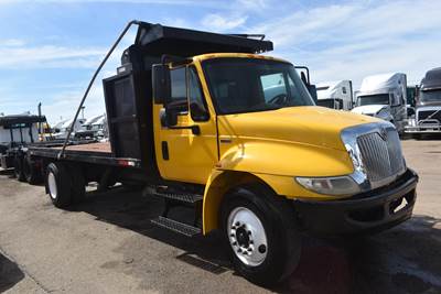 International DuraStar 4300 Flatbed Dump Truck - 220HP, Automatic