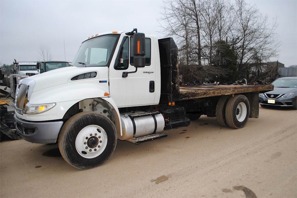 2014 International DuraStar 4400 16 ft Flatbed Dump Truck 250HP
