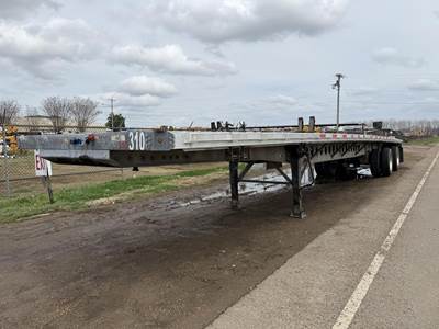 ANTARES 48x102 Aluminum Flatbed Trailer - Air Ride, Sliding Spread Axle