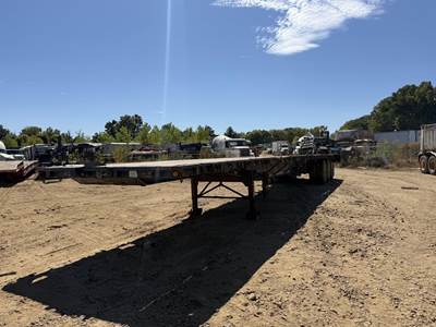 Alloy 48x102 Tri Axle Steel Flatbed Trailer - Spring, Fixed Axle