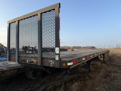 Aztec 40x96 Steel Flatbed Trailer - Spring, Fixed Axle