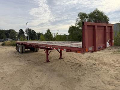 Aztec 45 FT FLAT BED Steel Flatbed Trailer - Spring, Fixed Axle