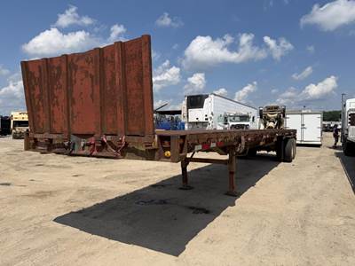 Fontaine 36x96 Steel Flatbed Trailer - Spring, Sliding Axle