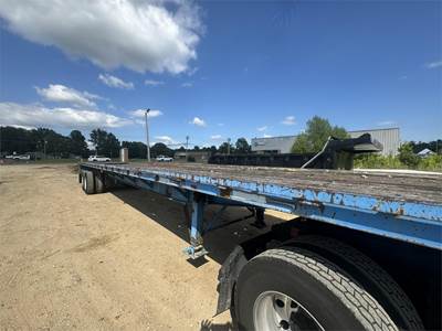 Fontaine 48ft Steel Flatbed Trailer - Air Ride, Sliding Axle